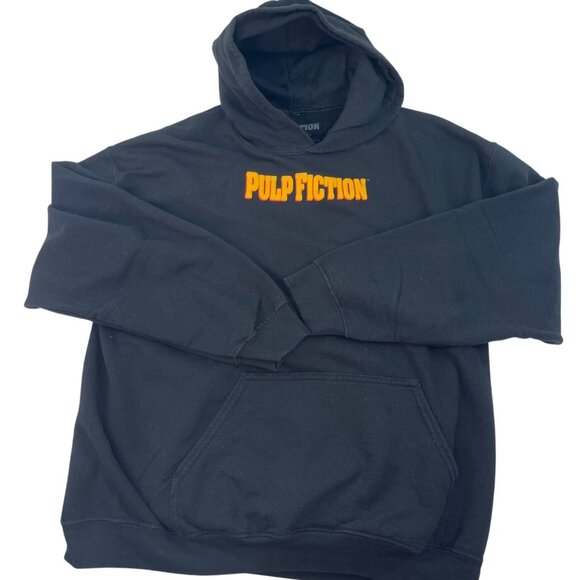 Pulp Fiction Black Hoodie L Unisex Soft Cotton Graphic Print Front & Back 31b - Picture 5 of 5